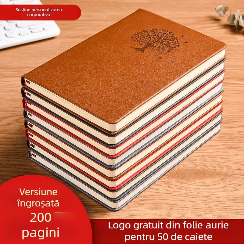 Carnet de notițe A5, design minimalist, jurnal retro, compact