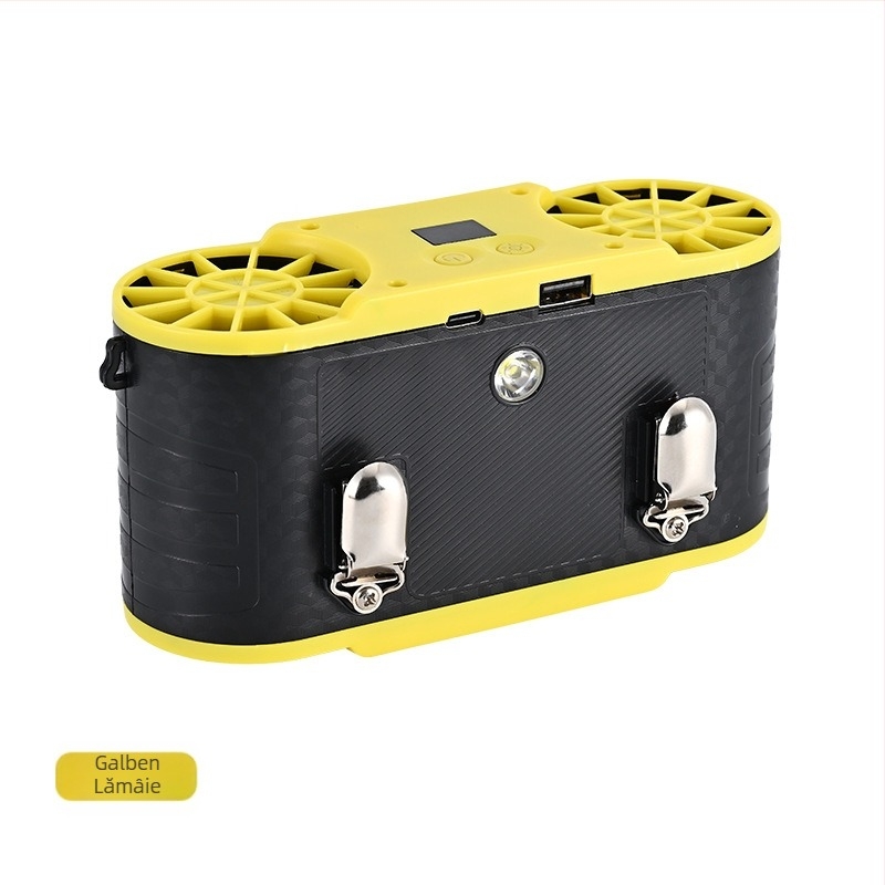 Ventilator de talie USB reîncărcabil, portabil clip-on pentru utilizare în exterior, ventilator mic de mână, cu funcție bancă de energie (4000–6000 mAh)