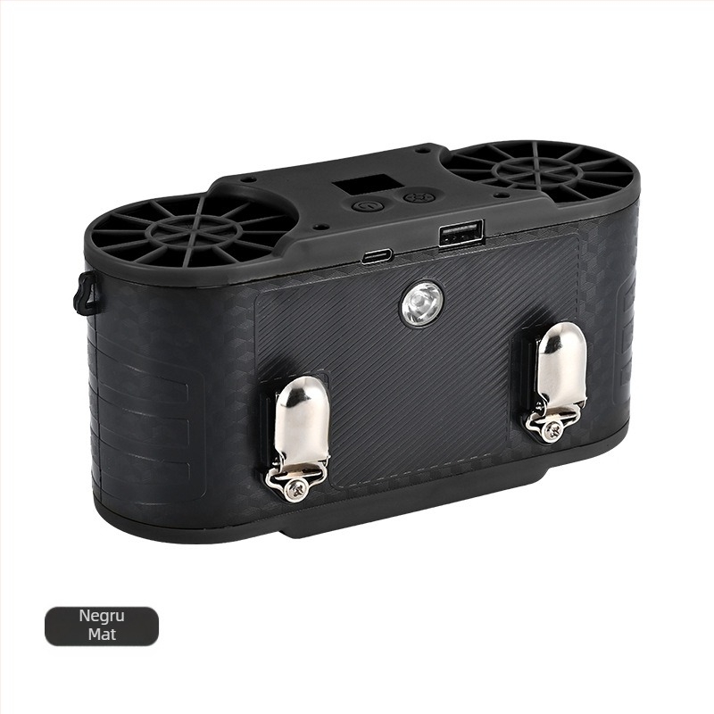 Ventilator de talie USB reîncărcabil, portabil clip-on pentru utilizare în exterior, ventilator mic de mână, cu funcție bancă de energie (4000–6000 mAh)
