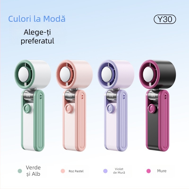 Ventilator mini cu răcire termoelectrică prin gheață — pentru Mână, Gât și uz desktop; baterie încorporată 2000–4000mAh, USB, 5 palete