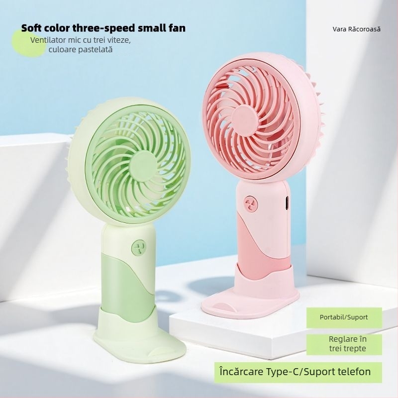 Ventilator USB mini, 3 trepte, 3 palete, compact și portabil