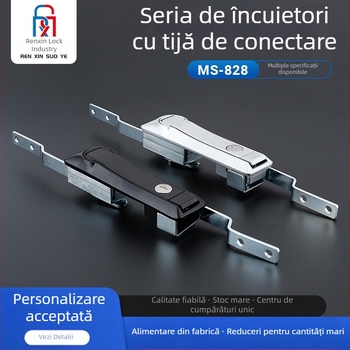 MS828 Lacăt cu tijă de conectare pentru dulapuri electrice, aliaj de zinc, lacăt pentru dulapuri de distribuție, cu tijă de tragere
