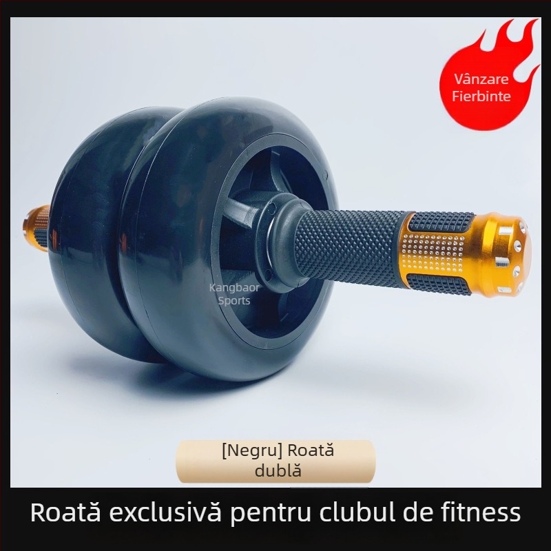Roata pentru abdomen pentru uz casnic – echipament de fitness pentru bărbați și femei, tonifică talia și burta, lucrează mușchii abdominali și dezvoltă un six-pack