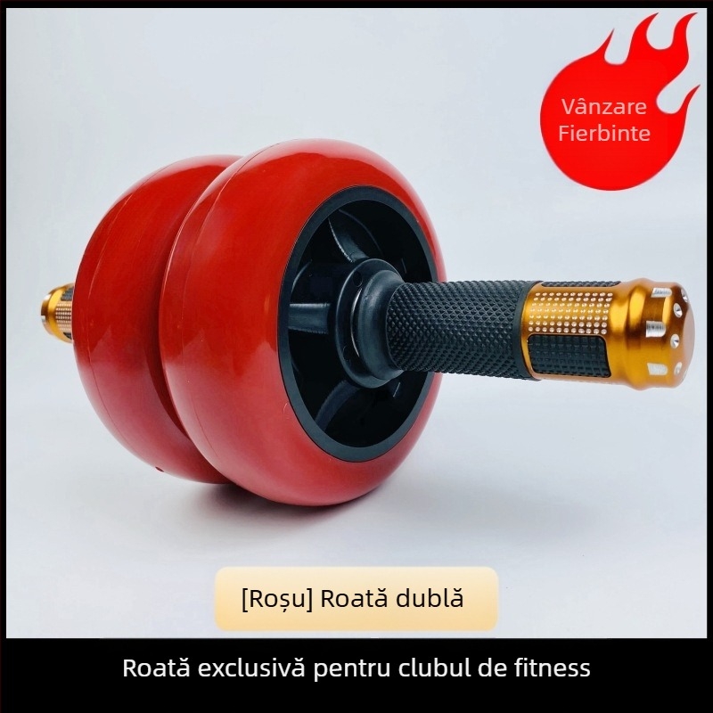 Roata pentru abdomen pentru uz casnic – echipament de fitness pentru bărbați și femei, tonifică talia și burta, lucrează mușchii abdominali și dezvoltă un six-pack