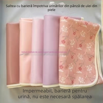 Pătură impermeabilă pentru pat din pânză, protecție împotriva urinei pentru persoane în vârstă, sugari și animale de companie, moale