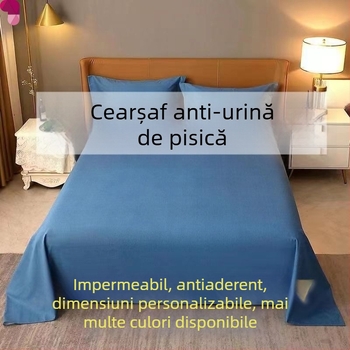 Pătură impermeabilă pentru pat din pânză, protecție împotriva urinei pentru persoane în vârstă, sugari și animale de companie, moale