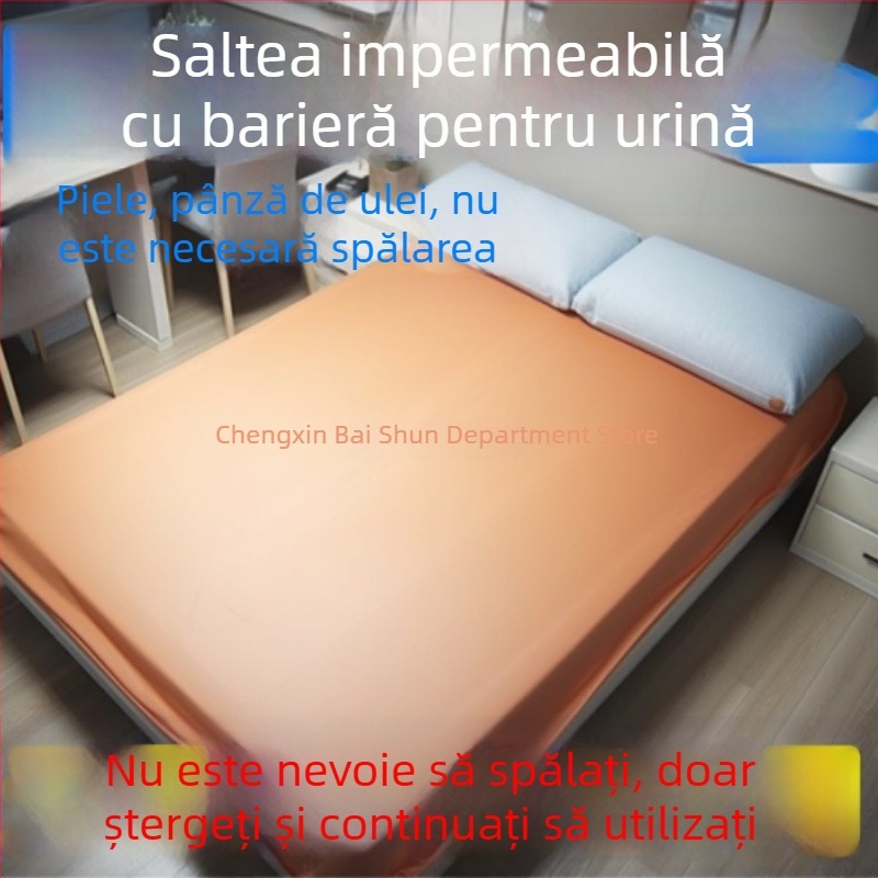 Pătură impermeabilă pentru pat din pânză, protecție împotriva urinei pentru persoane în vârstă, sugari și animale de companie, moale