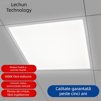 600x600 Panou LED plafon integrat, panou anti-glare 60x60, iluminare birou 5000K