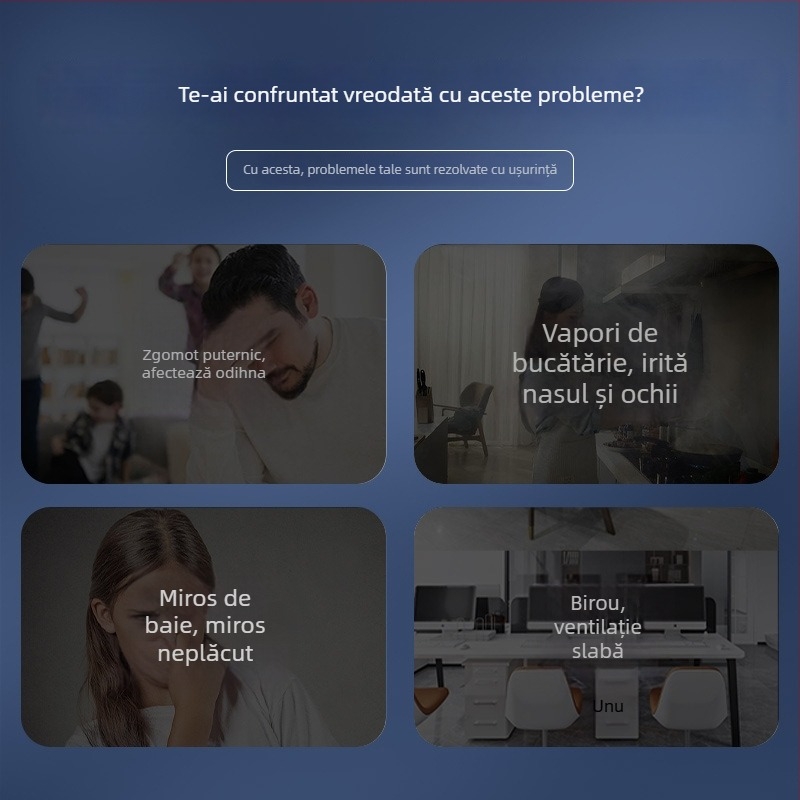 Ventilator de tavan integrat pentru bucătărie și baie cu plăci de gips-carton