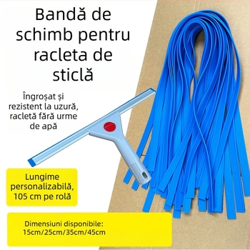 Ștergător de sticlă cu silicon îmbunătățit pentru uz casnic – fără pete de apă, racletă pentru suprafețe