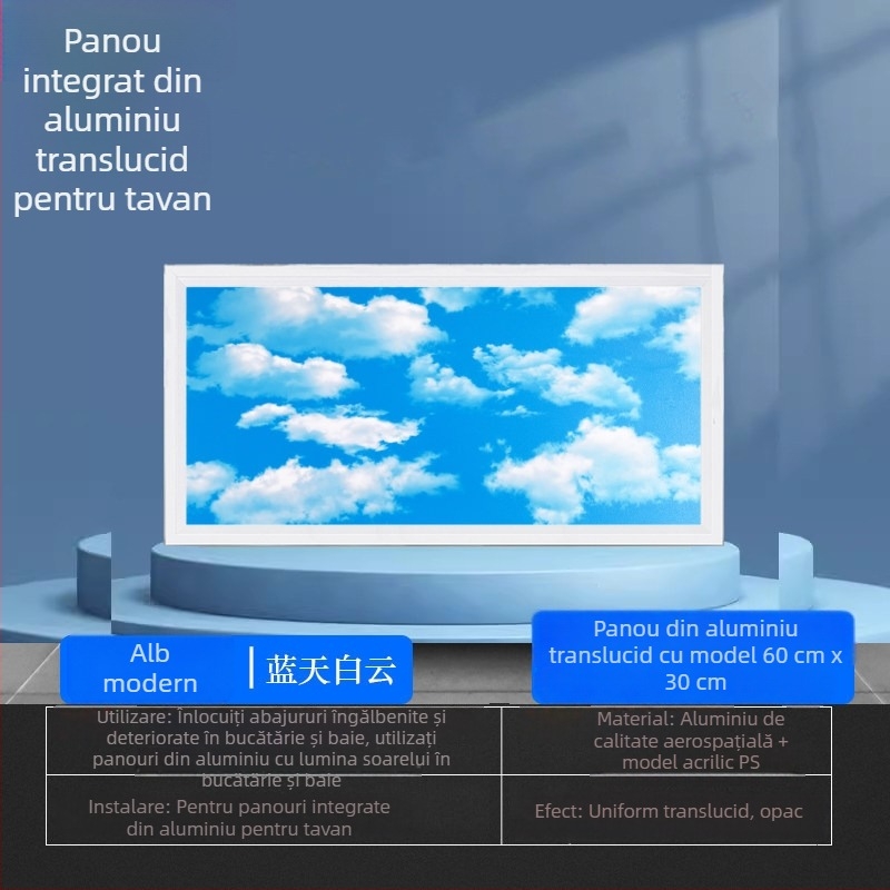 LED panou plat, corp de iluminat încastrat pentru baie și bucătărie, dimensiuni 300×300/300×600/600×600, panou din aluminiu