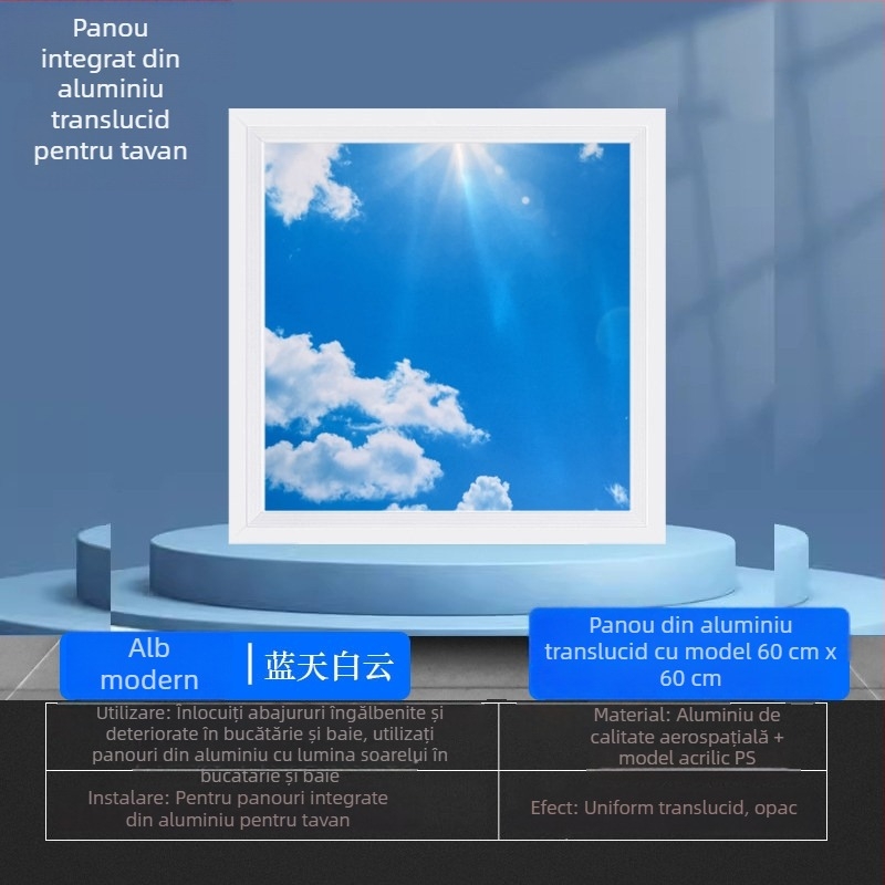 LED panou plat, corp de iluminat încastrat pentru baie și bucătărie, dimensiuni 300×300/300×600/600×600, panou din aluminiu