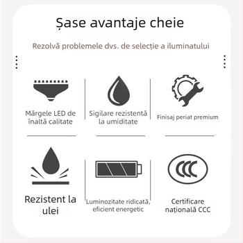 Iluminat de plafon integrat și ventilator de ventilație, 2 în 1, silențios pentru bucătărie