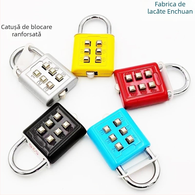 Încuietoare cu keypad de 6 cifre și bolt întărit, pentru dulapuri, uși de cămin, sală de sport și piscină