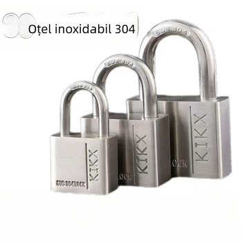 Lacăt din oțel inoxidabil pentru uz casnic, impermeabil și rezistent la rugine 304, potrivit pentru sertare, dulapuri și uși, antifurt
