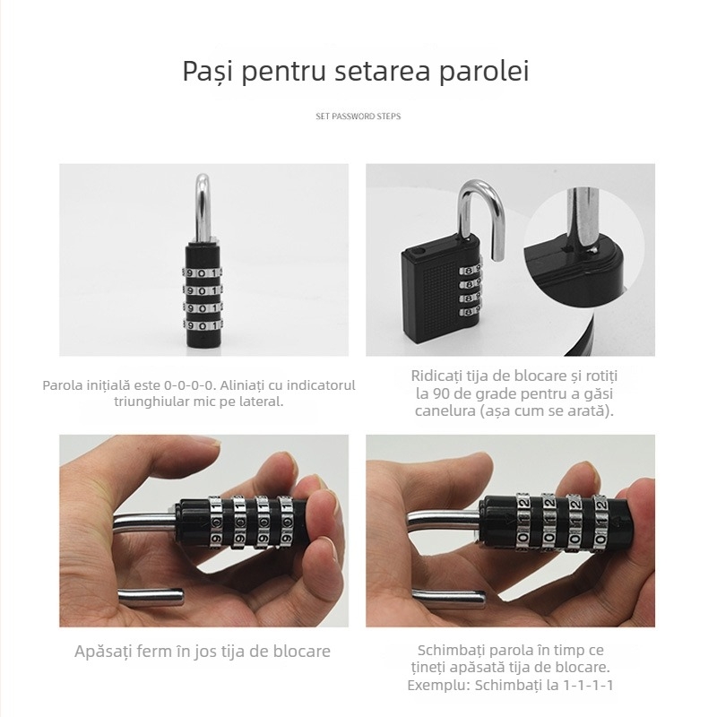 Lacăt cu cod digital portabil pentru dulapuri și uși