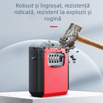Cutie de chei cu parolă pentru ușă cu ochi de pisică – decor pentru pensiune, cutie de chei temporară, produs brevetat, model 907