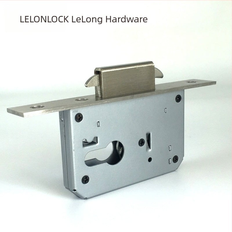 RML-21 Corpul de încuietoare pentru ușă glisantă, oțel inoxidabil, cârlig dublu, distanță de 40 de găuri, accesoriu de încuietor pentru balcon și bucătărie