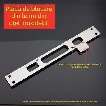 Ghid din oțel inoxidabil pentru încuietoarea ușii și placa de poziționare a cadrului, 24 mm