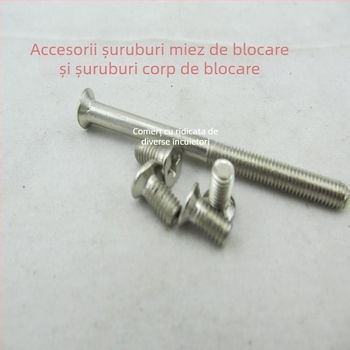 Șurub de fixare a corpului de încuietoare și șurub pentru cilindru – accesorii de montaj pentru uși anti-furt
