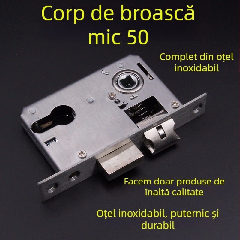 Corp de încuietoare pentru ușă interioară, oțel inoxidabil, model Small 50