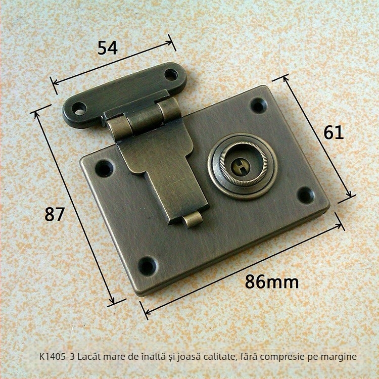 Încuietoare pentru cutie din piele K1405-3 - modele înalte și joase, hardware pentru cutii din lemn și piele