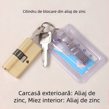 A6 Shu Xing cilindru din aliaj de zinc, cheie disc WJ, pentru ușă de intrare, cilindru antifurt, 8 chei