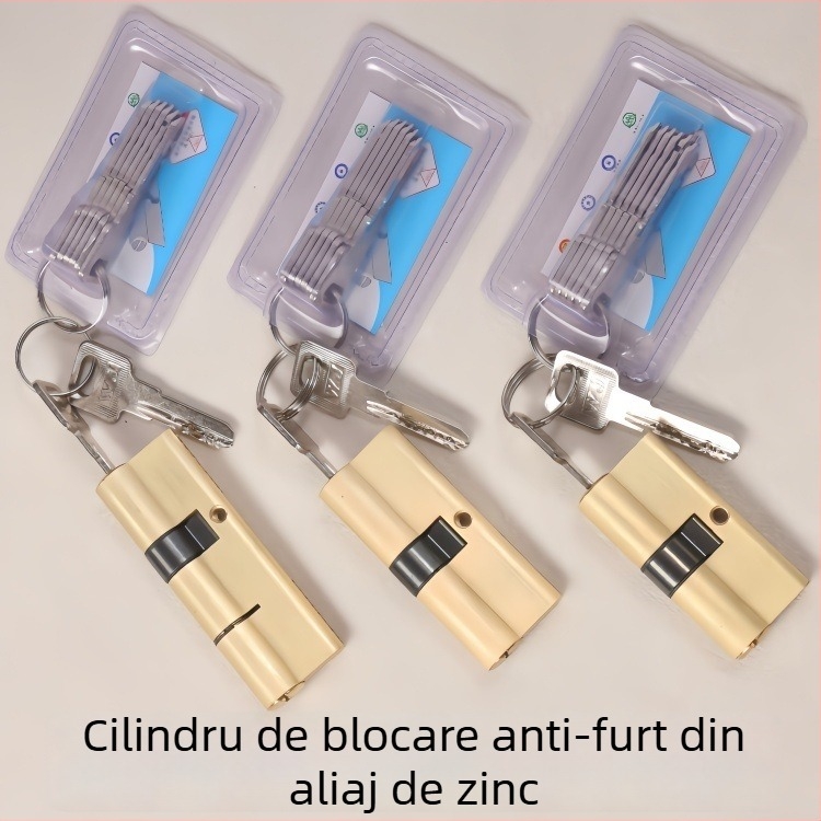 A6 Shu Xing cilindru din aliaj de zinc, cheie disc WJ, pentru ușă de intrare, cilindru antifurt, 8 chei