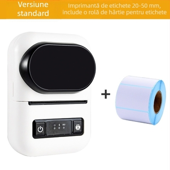 Imprimantă termică pentru etichete de 58 mm, pentru clasificare și etichete de îmbrăcăminte, imprimantă portabilă Bluetooth pentru copii
