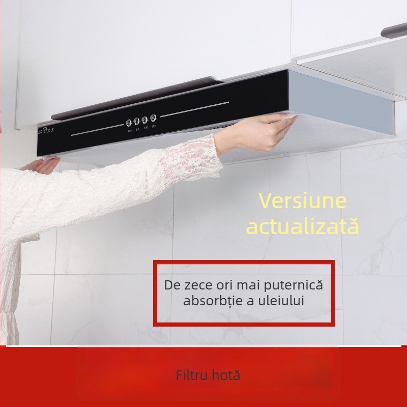 Membrană de filtru din hârtie absorbantă pentru hotă, etichetă anti-ulei, plasă de filtrare, capac rezistent la ulei