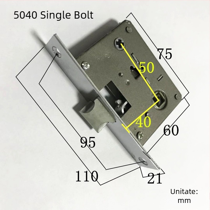 Corp de încuietoare cu limbă unică, model 5045, lungime 110 mm