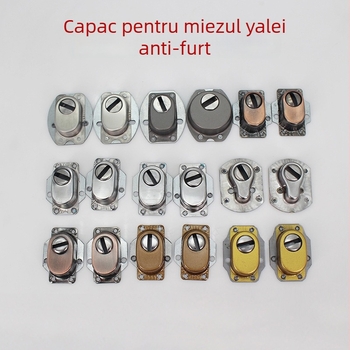 Capace de protecție din oțel inoxidabil pentru lacătul ușii de apartament – set mare și mic