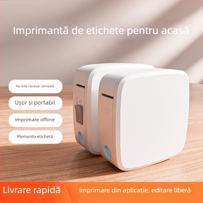 Imprimantă termică pentru etichete de 15 mm, etichete cu nume autoadezive