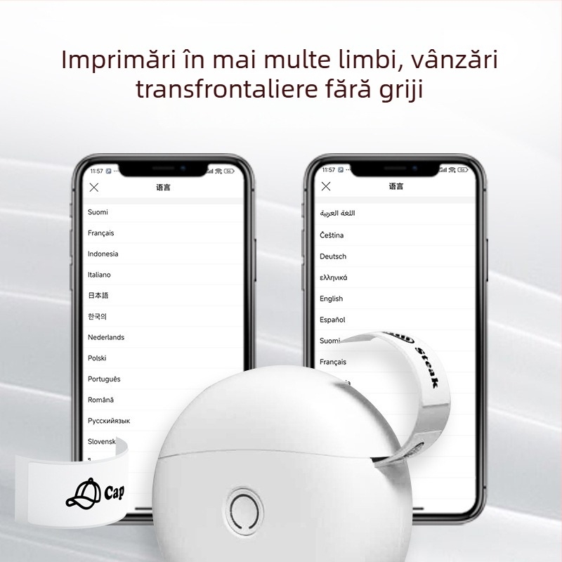 L10 Mini imprimantă de etichete termice cu Bluetooth pentru uz casnic – imprimantă portabilă de etichete