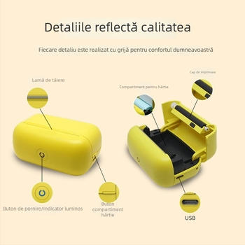 Imprimantă foto termică cu Bluetooth pentru smartphone – imprimare etichete cu erori pentru elevi