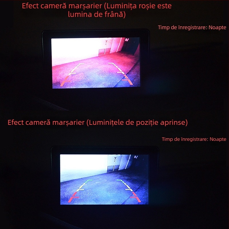 Monitor auto de 4,3 inch cu intrare AV duală, înregistrare în timp real a imaginilor din mersul cu spatele, ecran de tip desktop, asistență la mersul înapoi