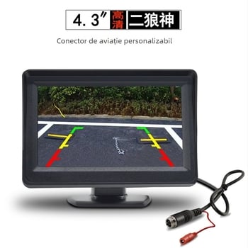 Display pentru parcare auto, 4,3 inch, monitor cu imagine vizuală, LCD HD universal