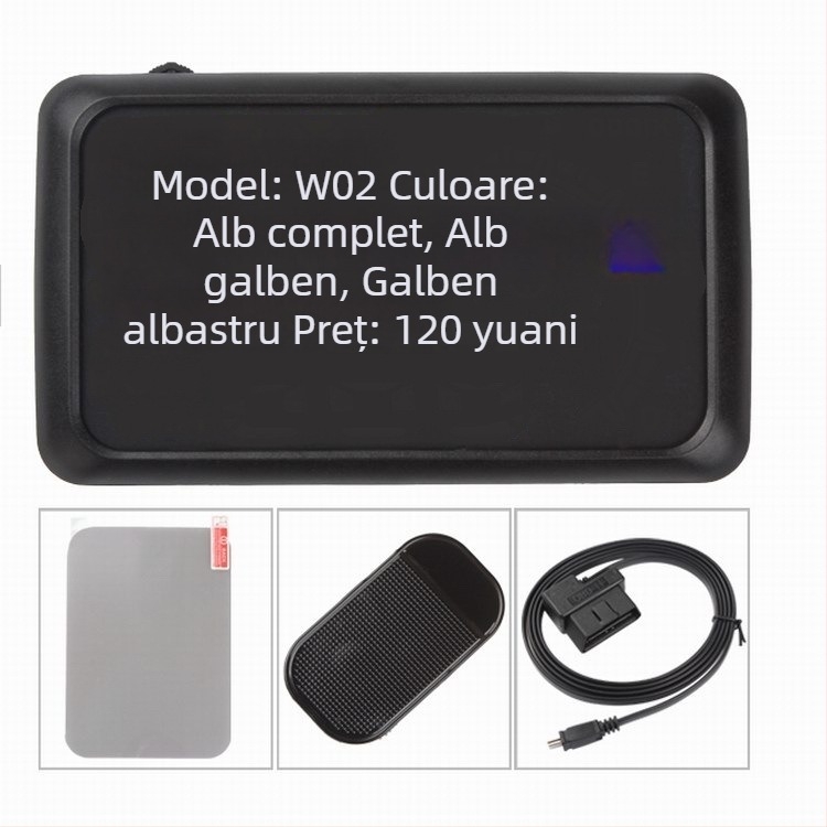 HUD pentru mașini, universal OBD2, afișare viteză și turații, ecran reflexiv de înaltă definiție