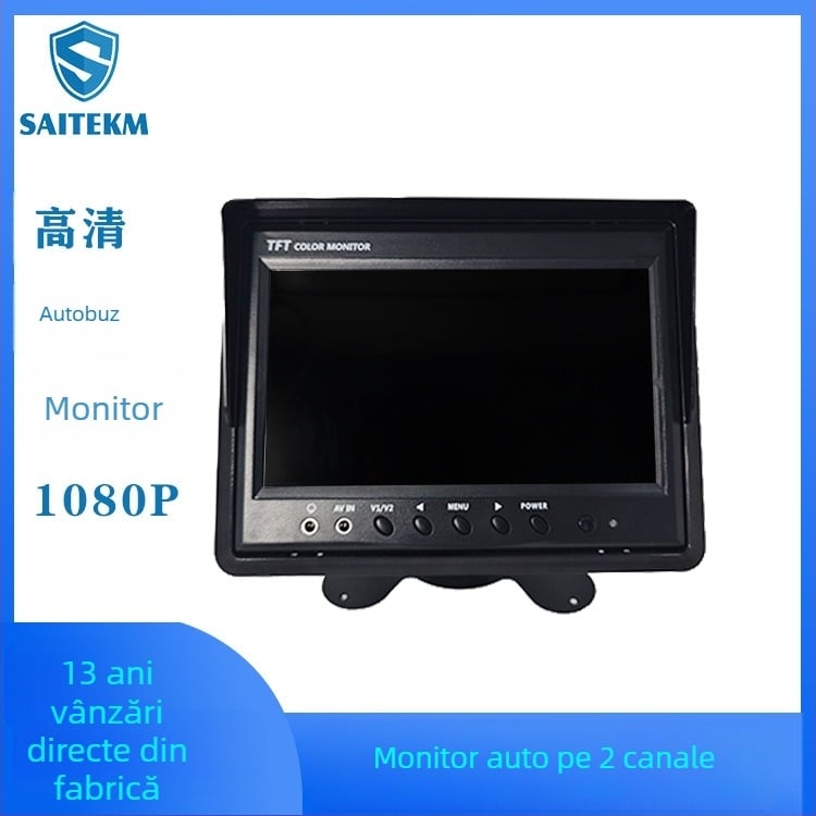 Display de vedere pentru mers înapoi, 7 inch, pentru camioane și autobuze, rezoluție 1024x600 RGB VGA, STM-7500s