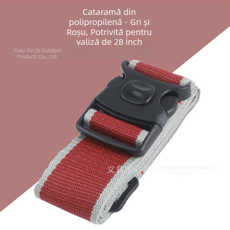 Curea nouă de bagaje cu încuietoare pentru valize – anti-tăiere, rezistentă la cutremure, poliester, culoare solidă