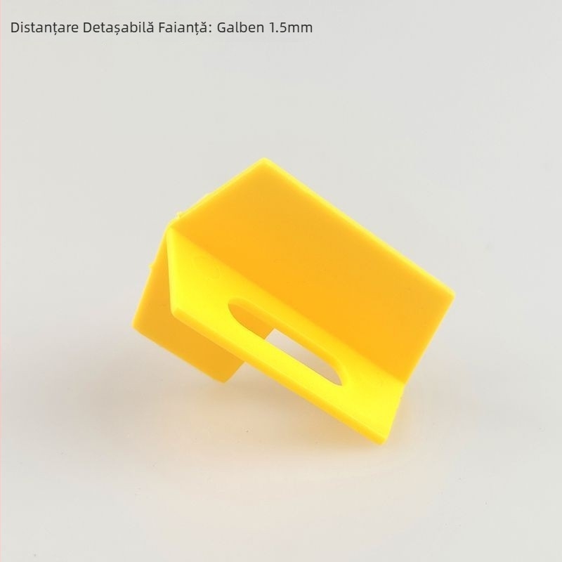 Clip din plastic în formă de T, reutilizabil, multifuncțional, pentru poziționarea rosturilor dintre plăci