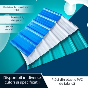 Țigle de acoperiș din PVC, panouri din plastic-otel îngroșate, garduri pentru ferme și instalații chimice, țevi de drenaj din fibră de sticlă