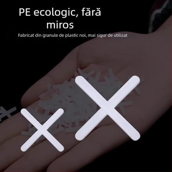 Carte de poziționare a plăcilor și clipuri cruciforme de nivelare – clipuri din plastic pentru rosturi ale plăcilor