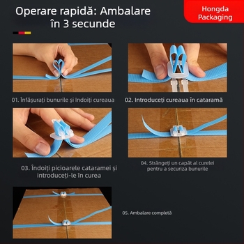 Cuplă din plastic pentru bandă de ambalare 1506 – închizător de mână pentru bandă
