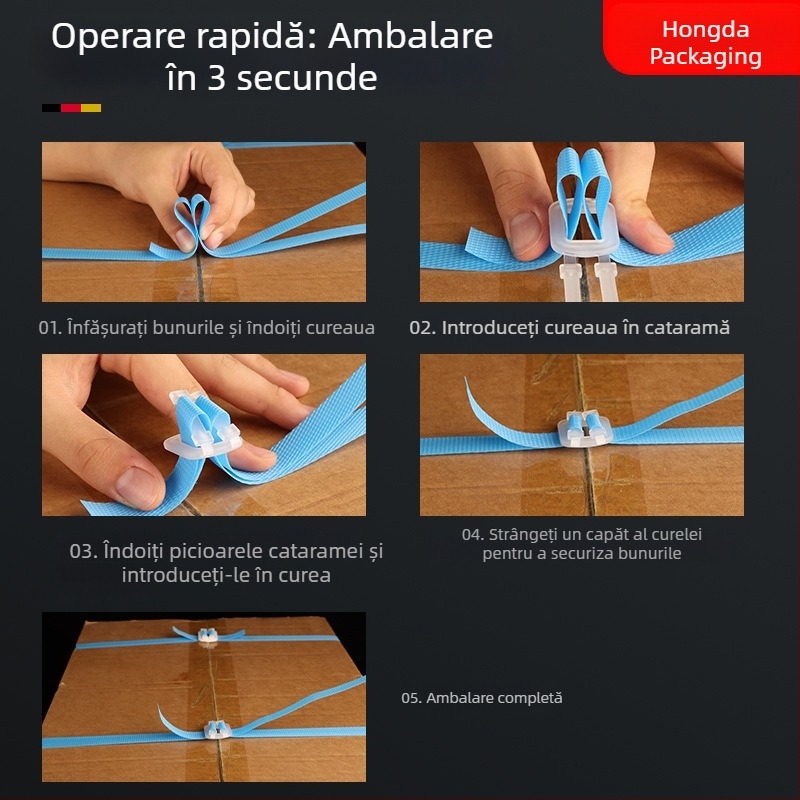 Cuplă din plastic pentru bandă de ambalare 1506 – închizător de mână pentru bandă