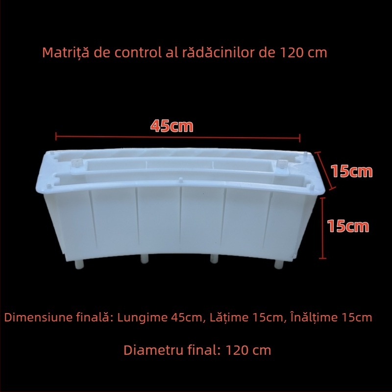 Forme de control al rădăcinilor pentru grădinărit, garduri din piatră falsă, plăci de podea, copaci de parc și plante verzi