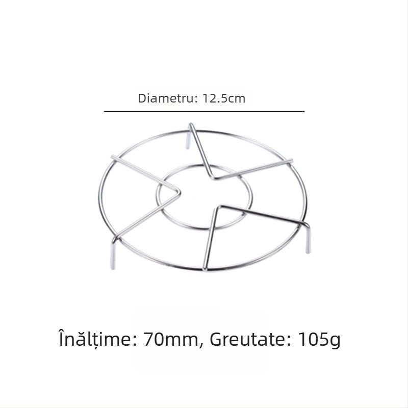 Raft de aburi din oțel inoxidabil 304 pentru oală de gătit cu orez și pentru aburător casnic, suport pentru legume, rezistent la apă, fir de 4,0 mm