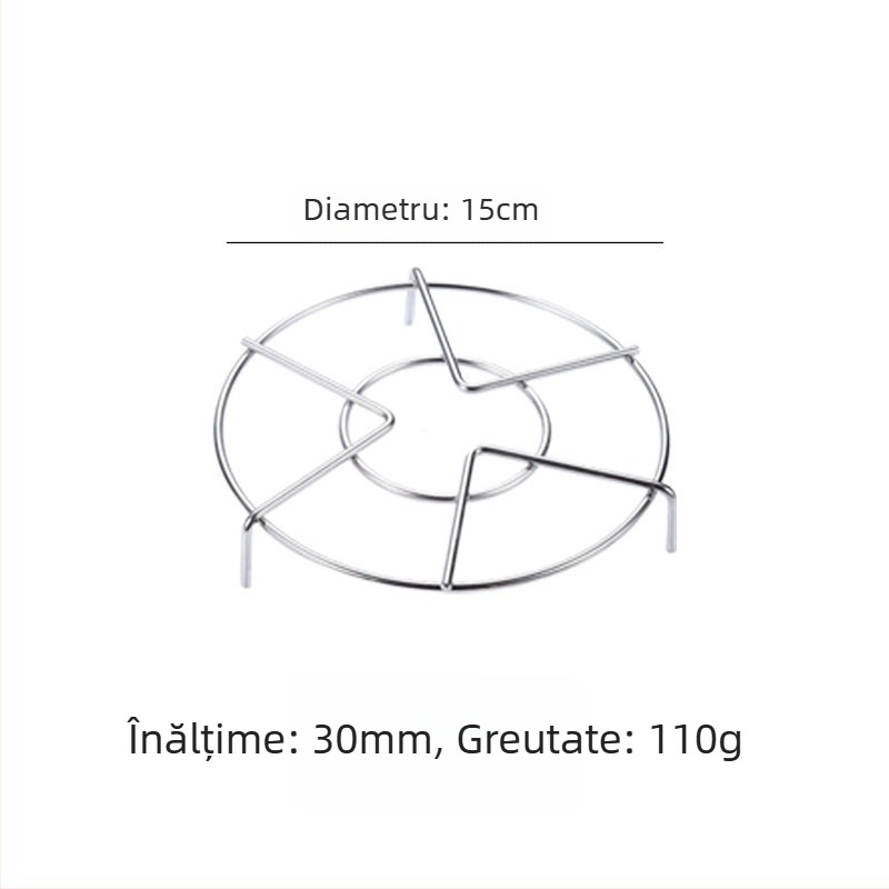 Raft de aburi din oțel inoxidabil 304 pentru oală de gătit cu orez și pentru aburător casnic, suport pentru legume, rezistent la apă, fir de 4,0 mm
