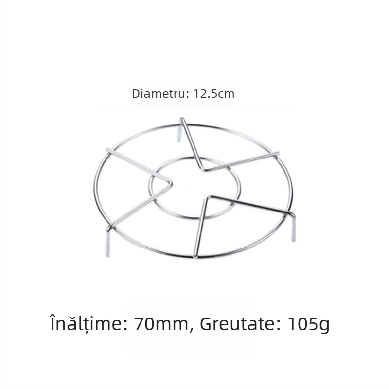 Raft de aburi din oțel inoxidabil 304 pentru oală de gătit cu orez și pentru aburător casnic, suport pentru legume, rezistent la apă, fir de 4,0 mm