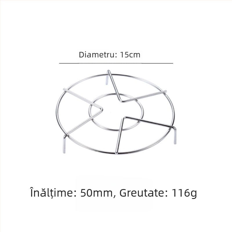 Raft de aburi din oțel inoxidabil 304 pentru oală de gătit cu orez și pentru aburător casnic, suport pentru legume, rezistent la apă, fir de 4,0 mm